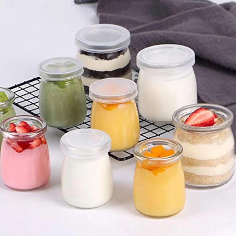 10pc Glass Yogi Jars
