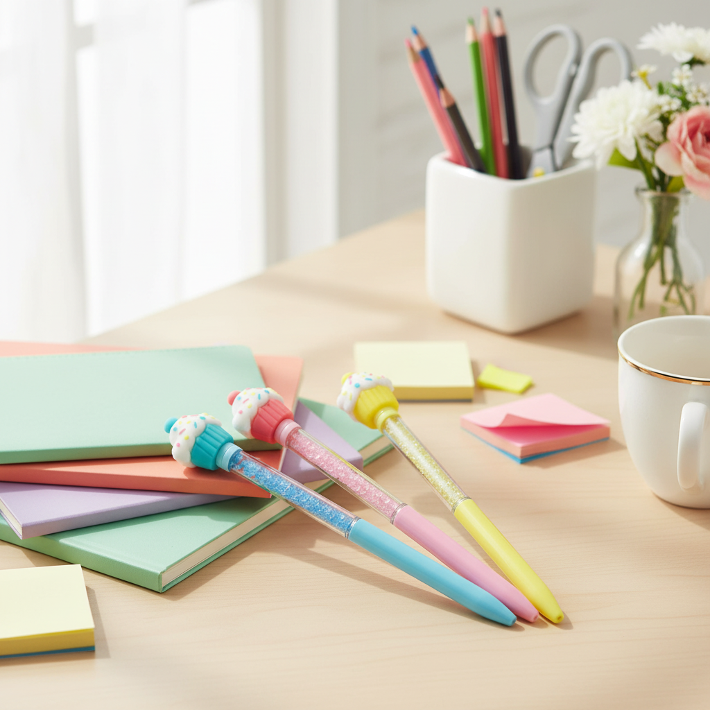 Novelty Ice Cream Crystal Pens