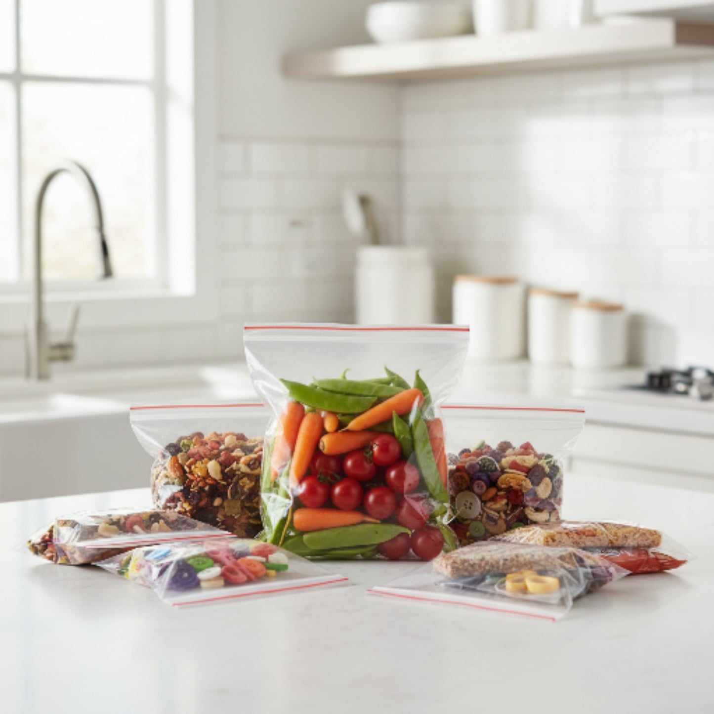 100pc Zip Lock Bag - 20x28cm