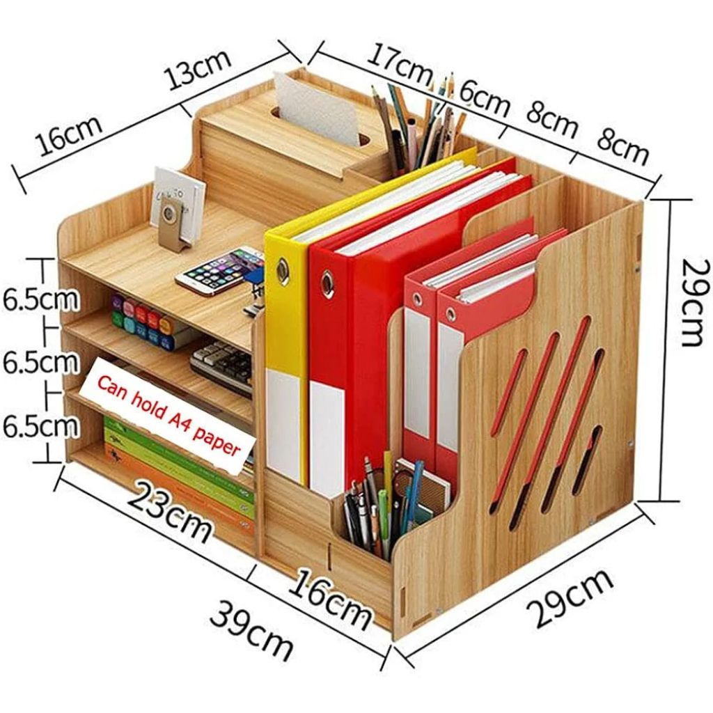Wooden Stationery Organizer