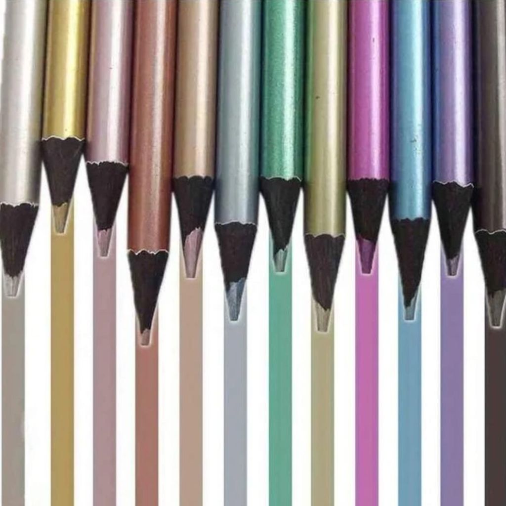 12pc Yalong Metallic Colour Pencils