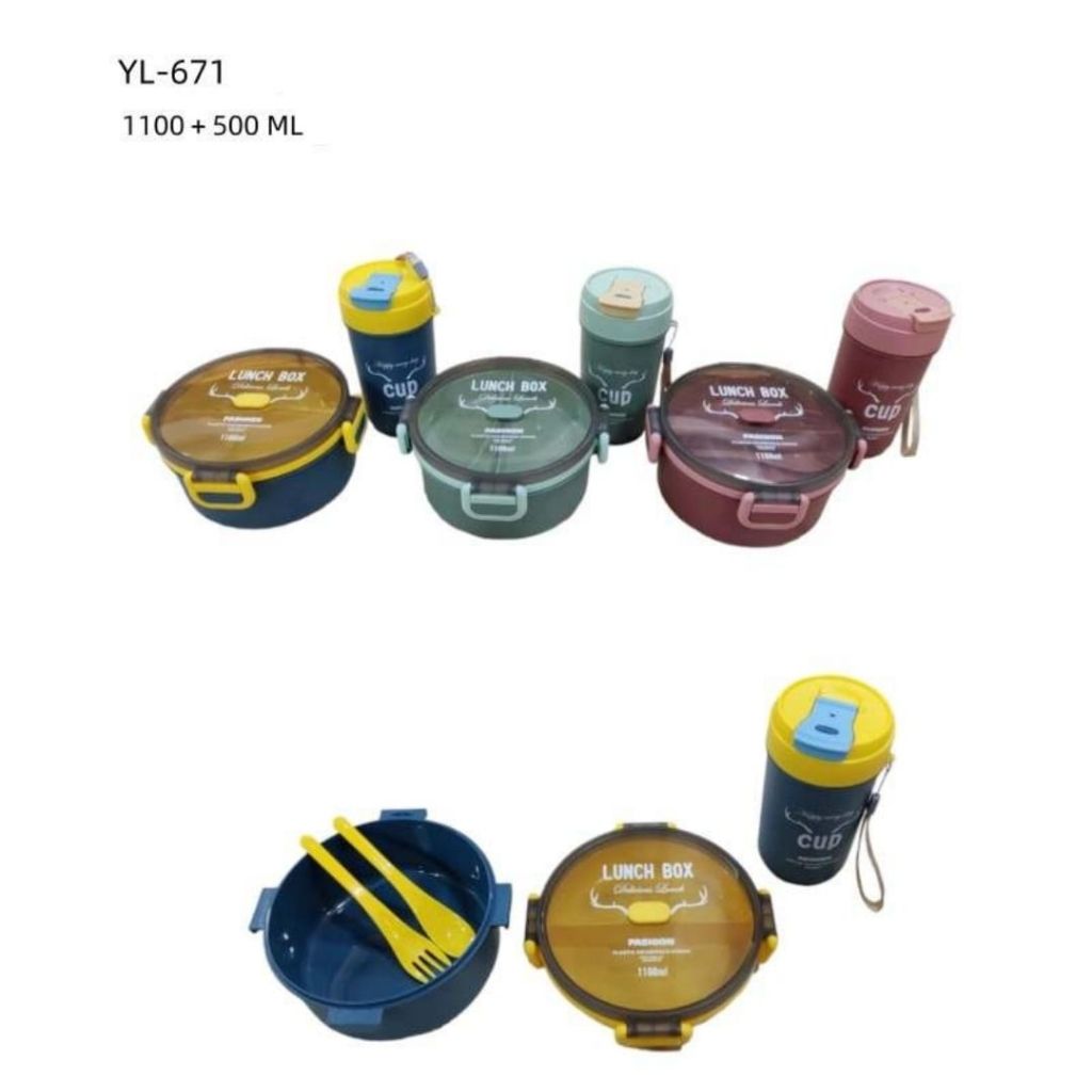 Bento Lunchbox and Bottle Set