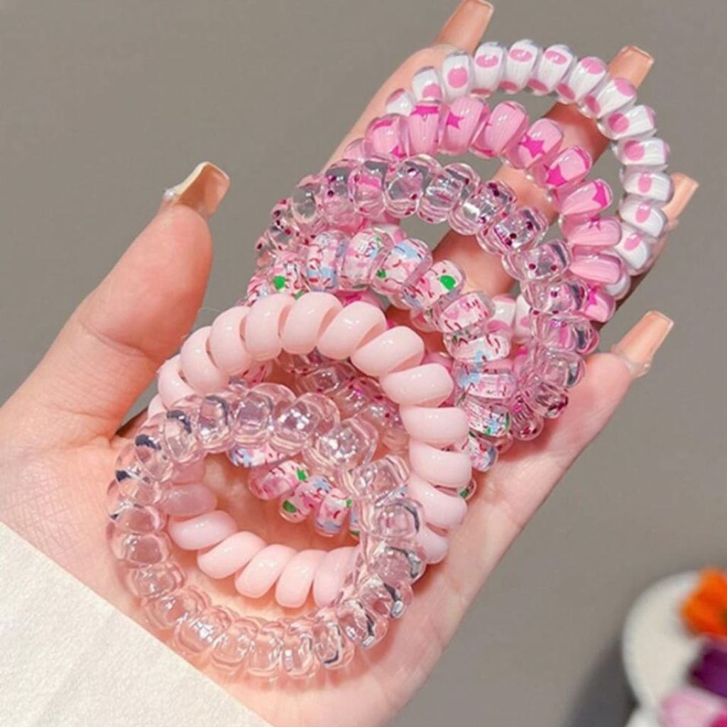 5pc Spiral Hair Bands