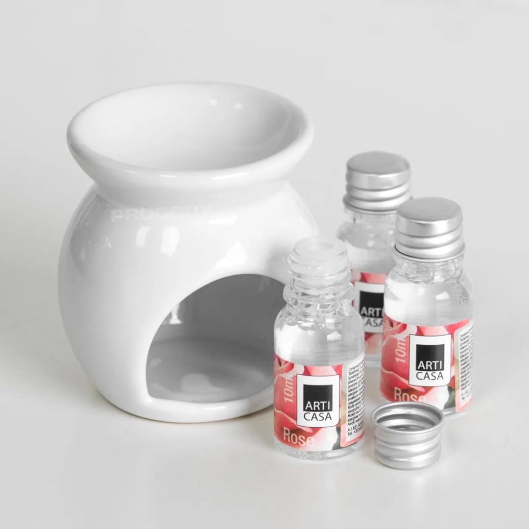 Ceramic Incense Burner and Essential Oil-Berry