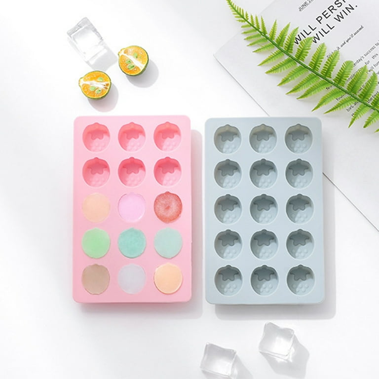10 Slot Strawberry Silicone Ice Tray