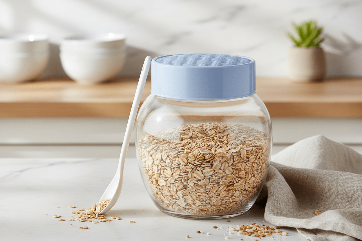 Bager Rattan Spice Jar with Spoon