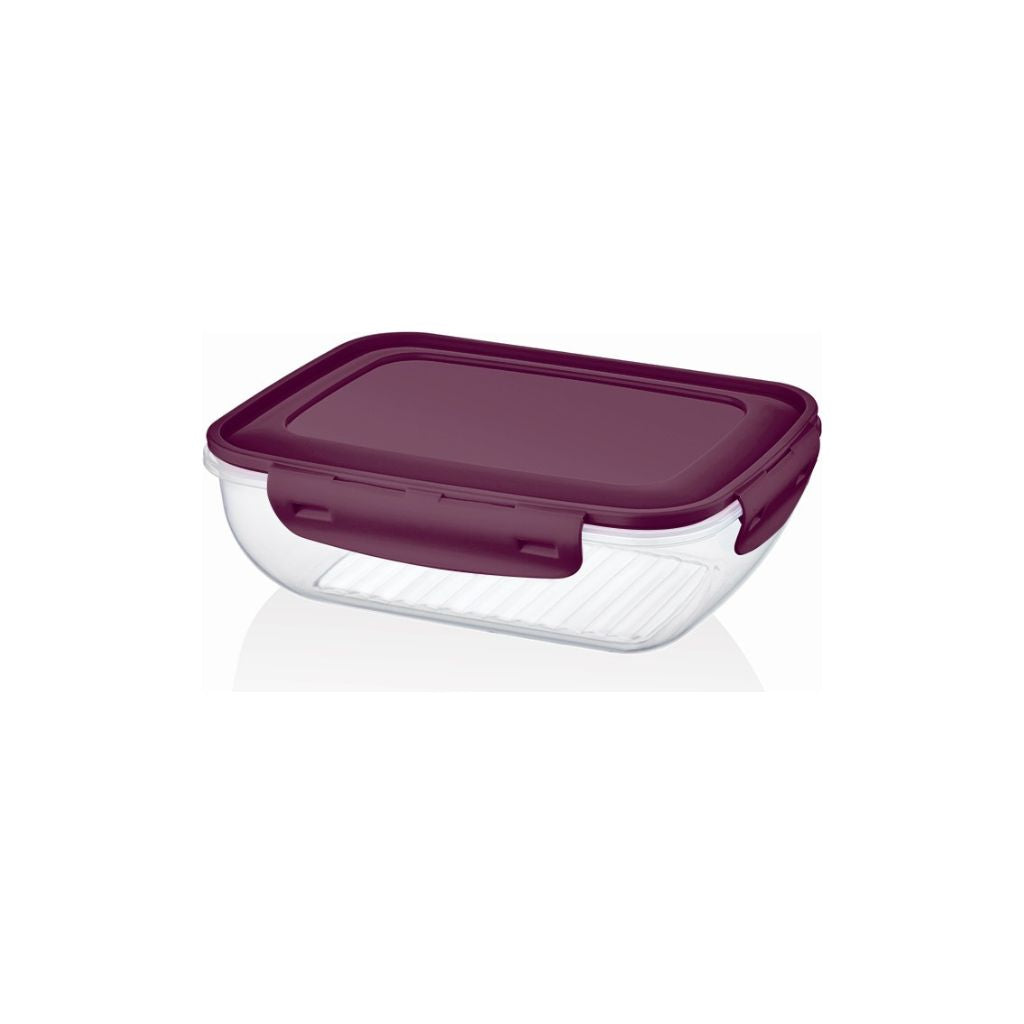 Bager Cook and Lock Rectangle Coloured Lid Storage