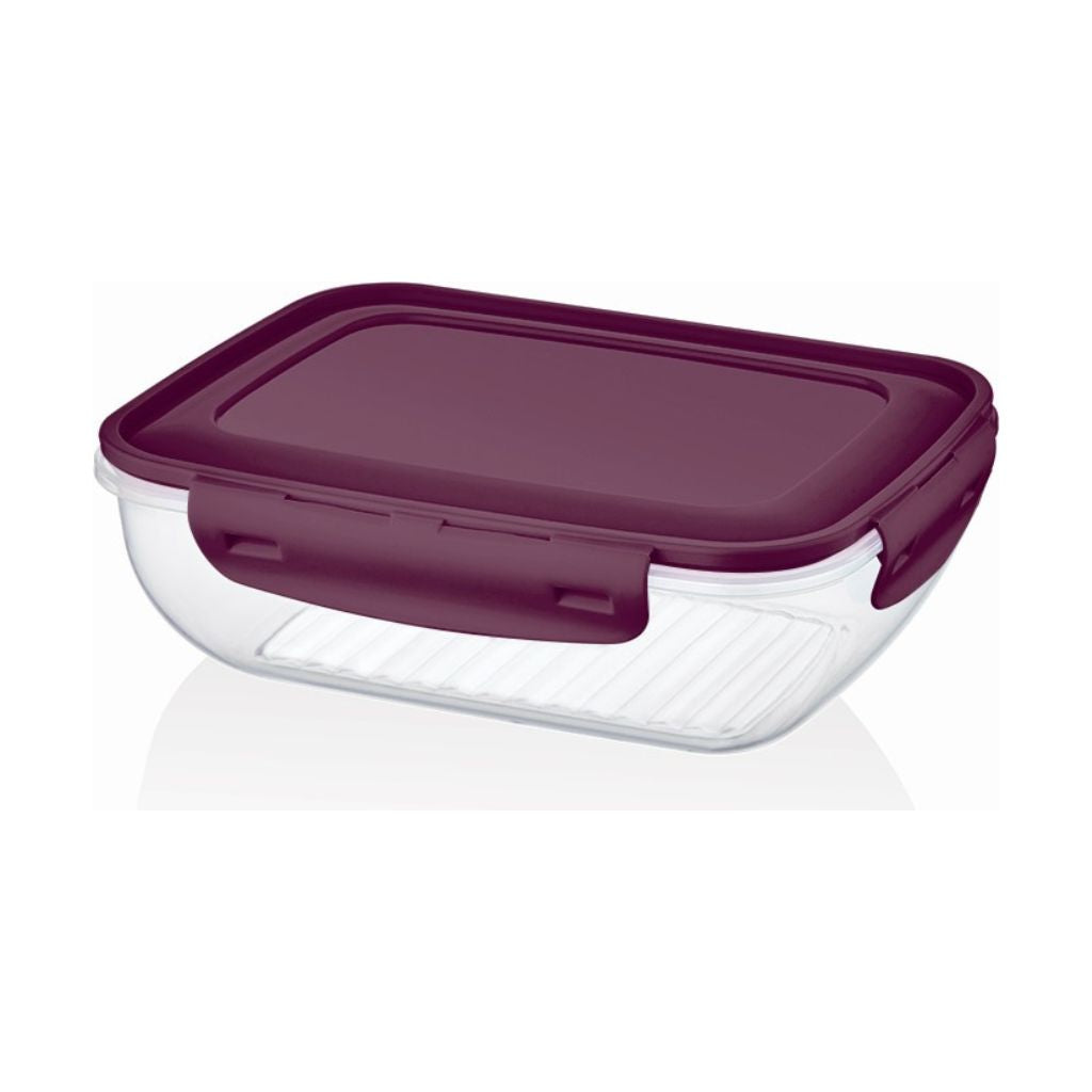 Bager Cook and Lock Rectangle Coloured Lid Storage