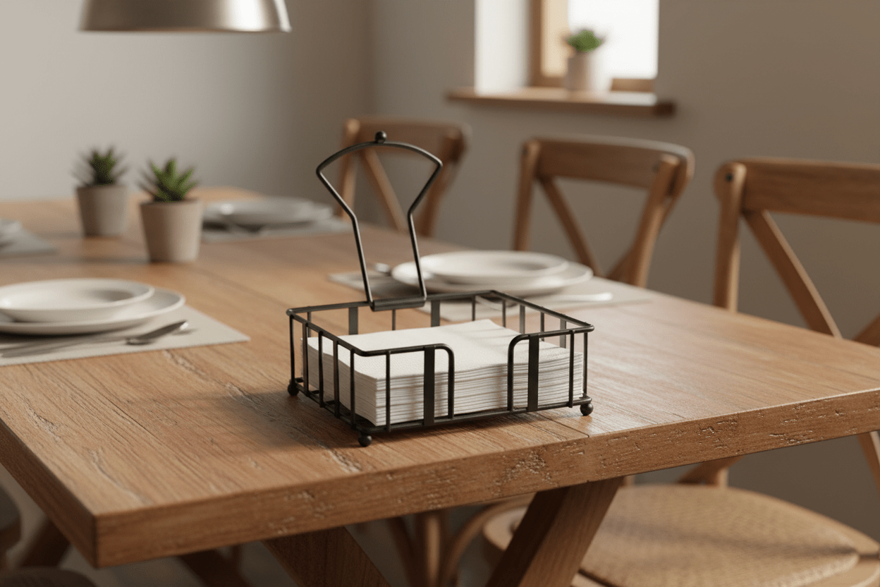 Danny Home Black Napkin Holder