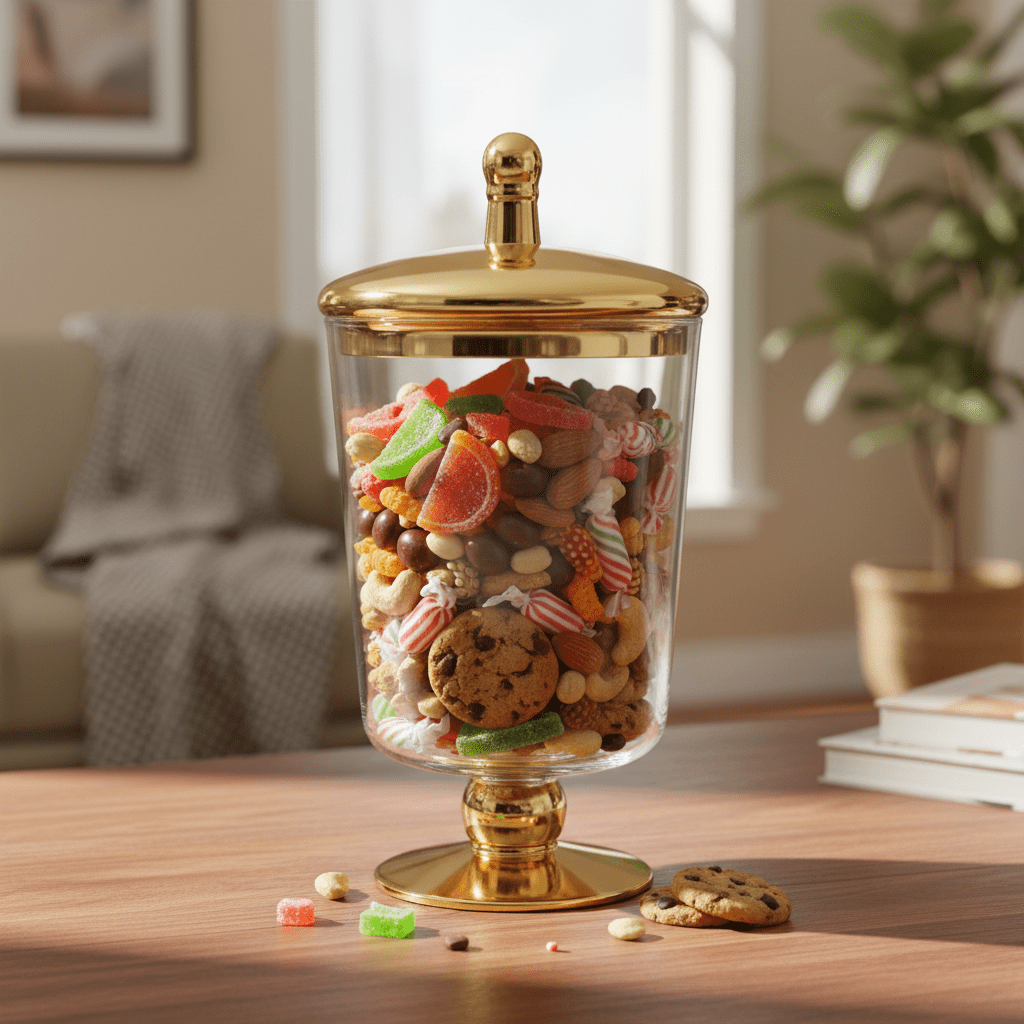 Danny Home Tall Jar With Lid 24x9cm Lifestyle