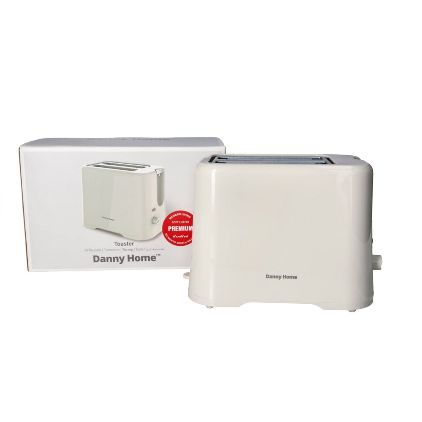 Danny Home Two Slice Toaster - Cream