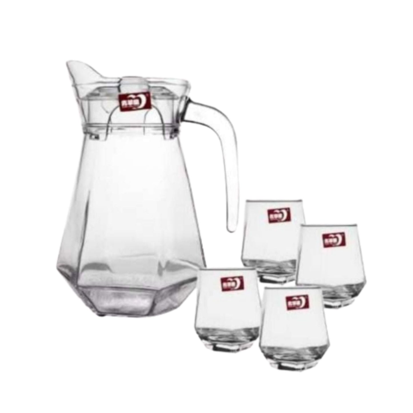 Deli 5pc Diamond Water Set Grey