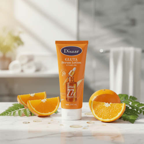 Disaar Serum Lotion - Gluta & Vitamin B5 - Contains 77 x Vitamin C - SPF50 - 200ml