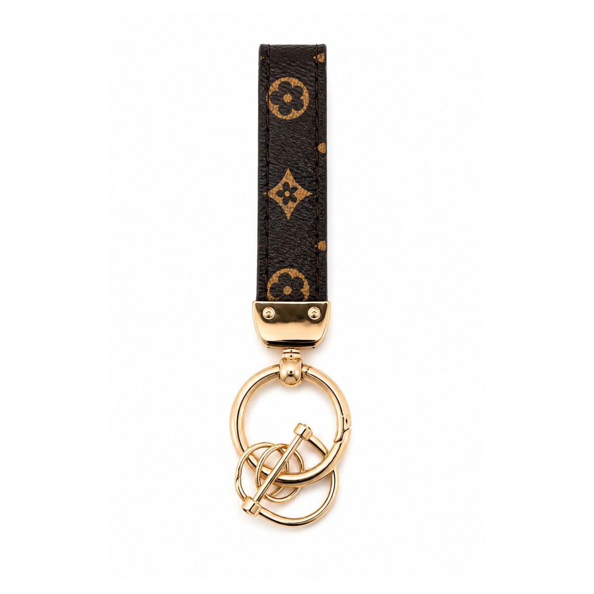 Leatherette Keychain – Stylish Faux Leather Key Ring