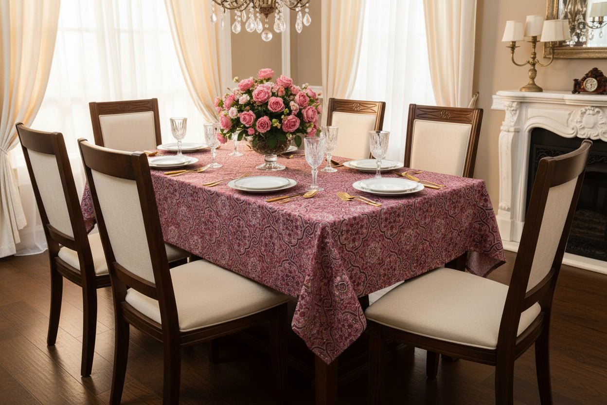 Mini Matt Table Cloth 2.5M Red Moroccan