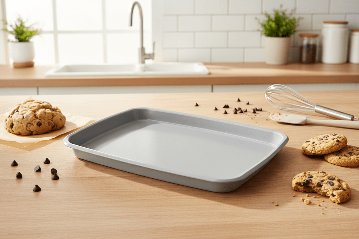Non Stick Cookie Sheet Medium - Light Grey 40.5x28x2.5cm