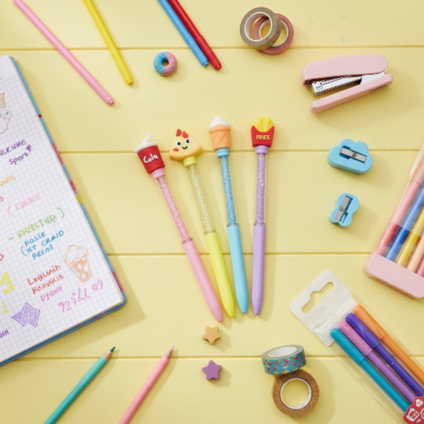 Novelty Fast Food Crystal Pens