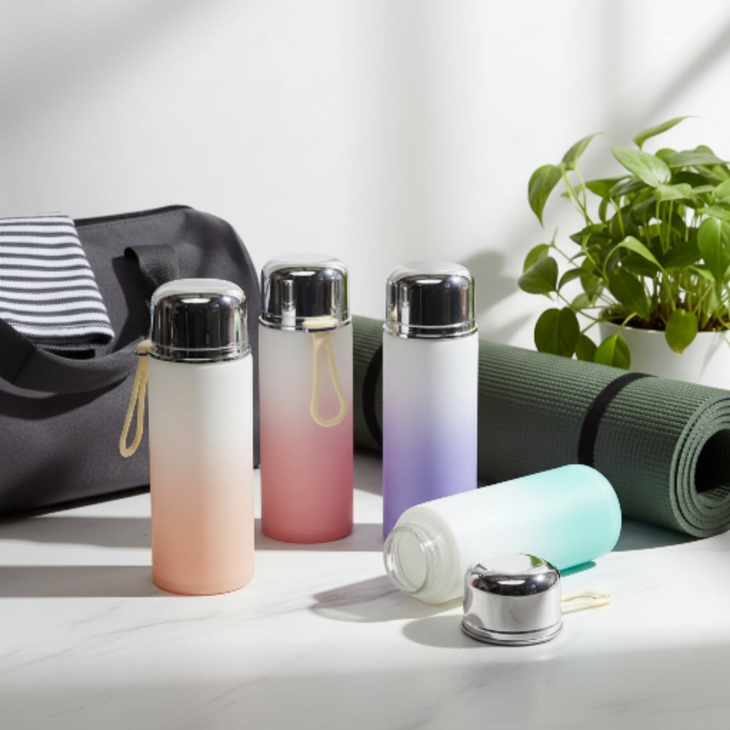 Ombre Glass Water Bottle