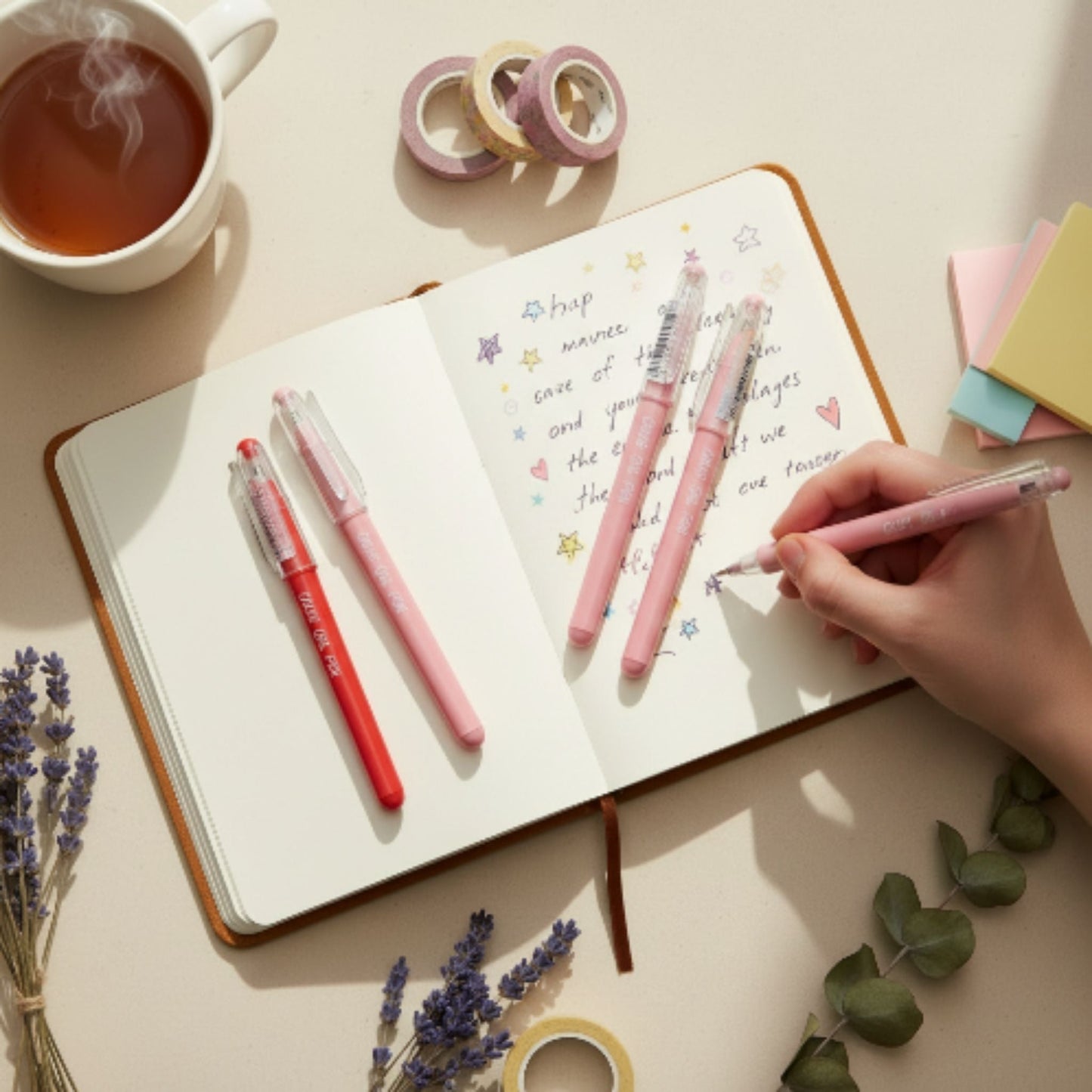 Pastel Color Gel Pens Set - 0.5mm Fine Tip (8 Pack) | Chosch