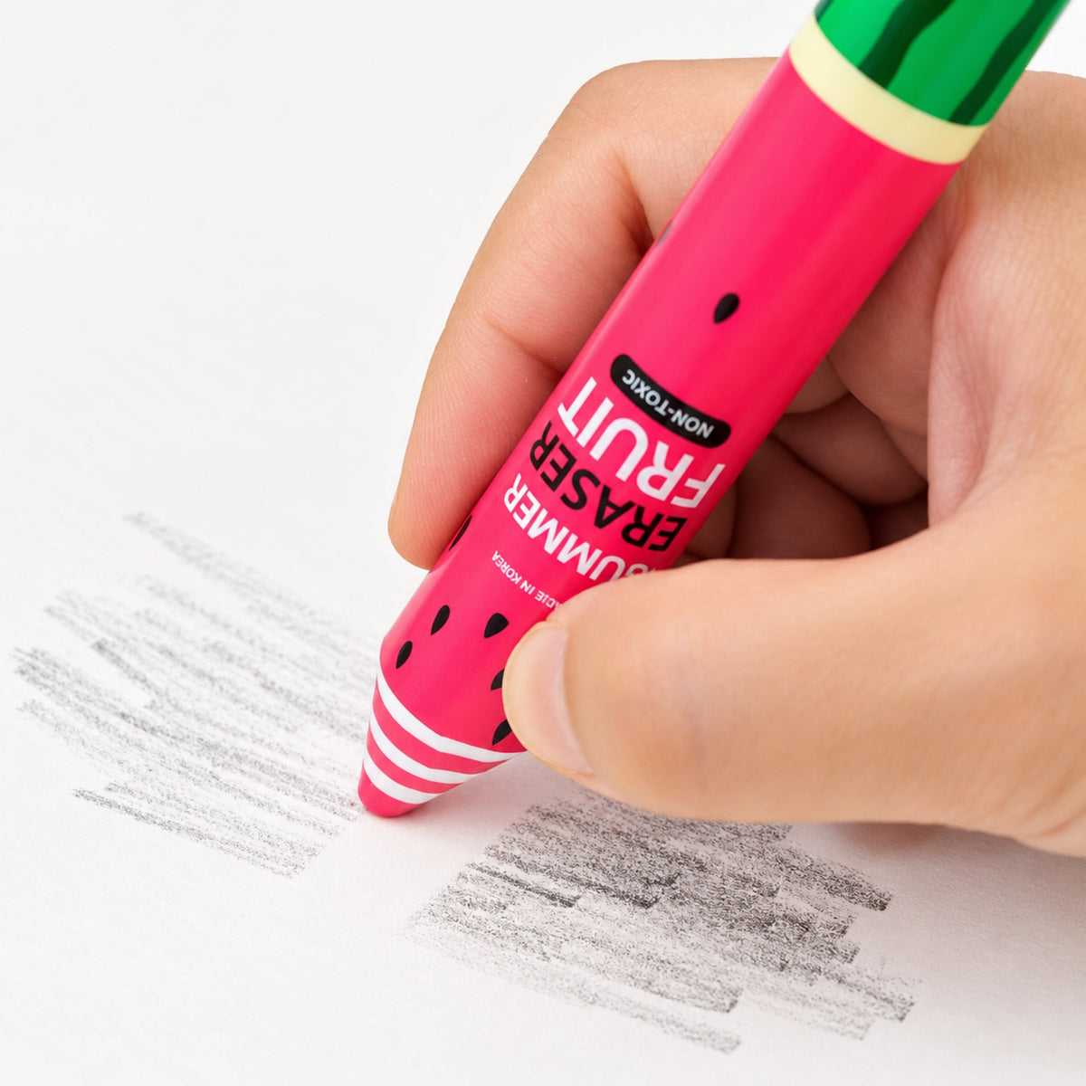 Pencil Shaped Fruit Eraser - Cute Novelty School Eraser