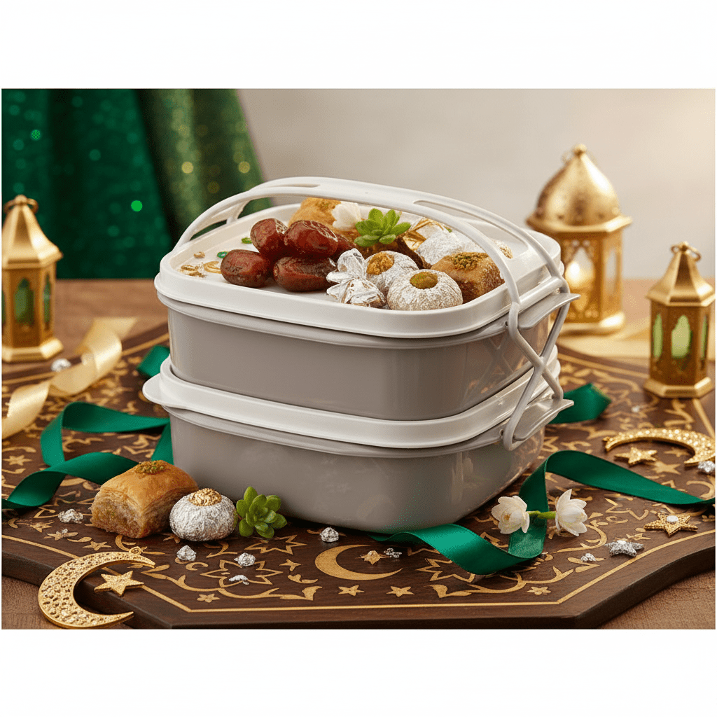 Qlux Tetra 2 Layer Lunch Box