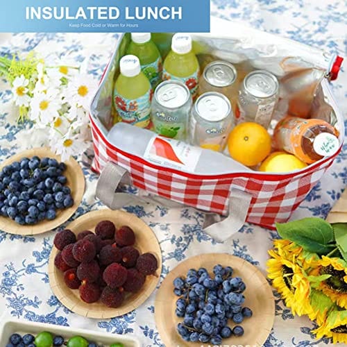 Insulated Reusable Picnic Bag 33x18cm