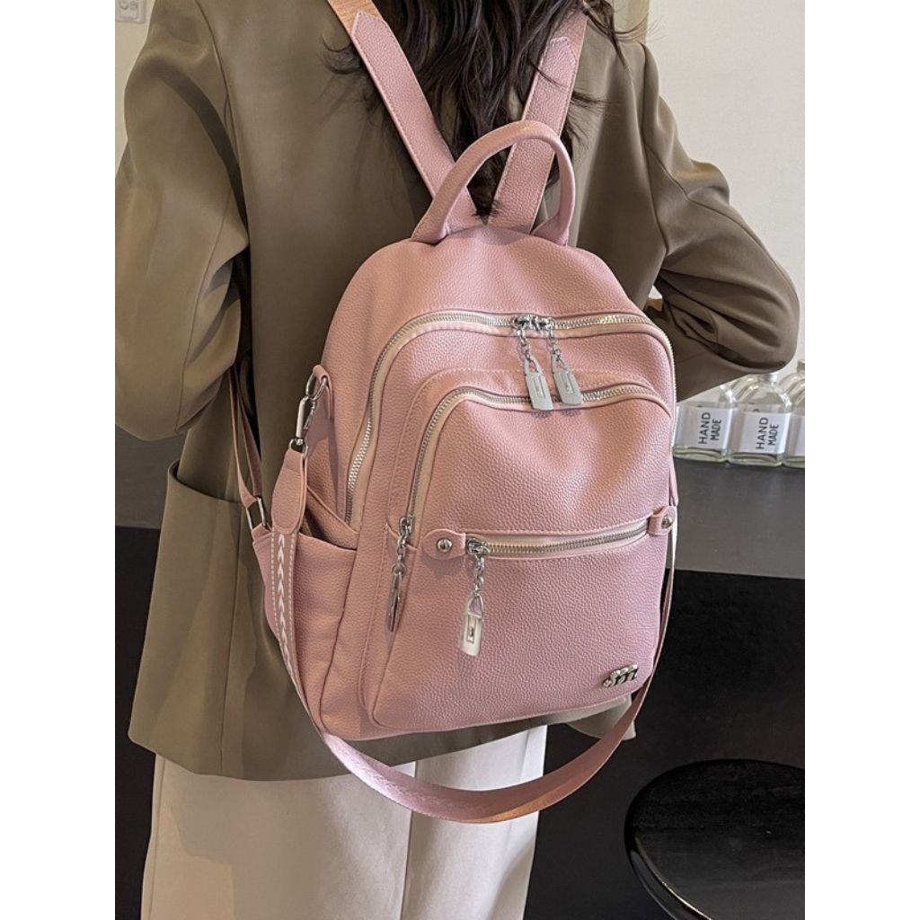 Women PU Leather Backpack