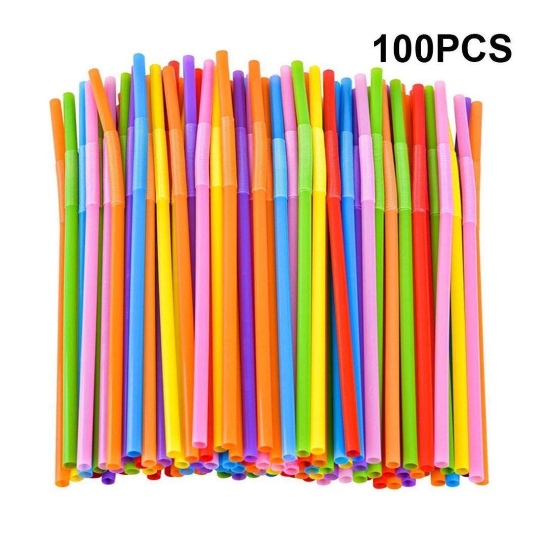 100pc Disposable Straws