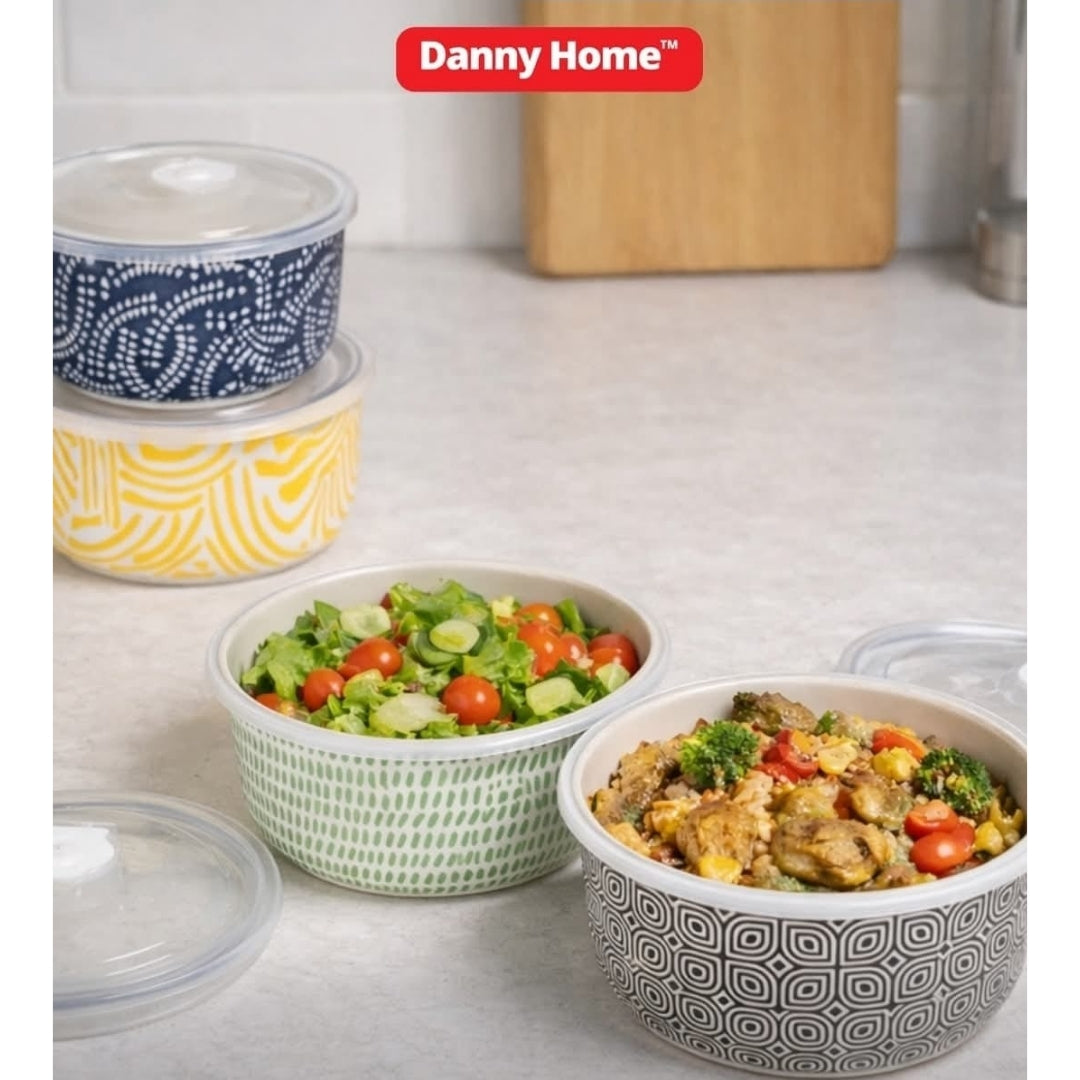 Danny Home Porcelain Bowl With Lid 14cm