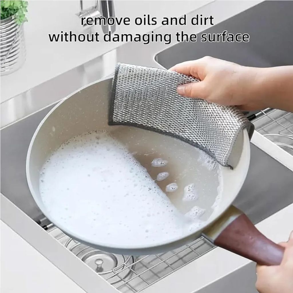 12pc Silver Wire Dishcloth