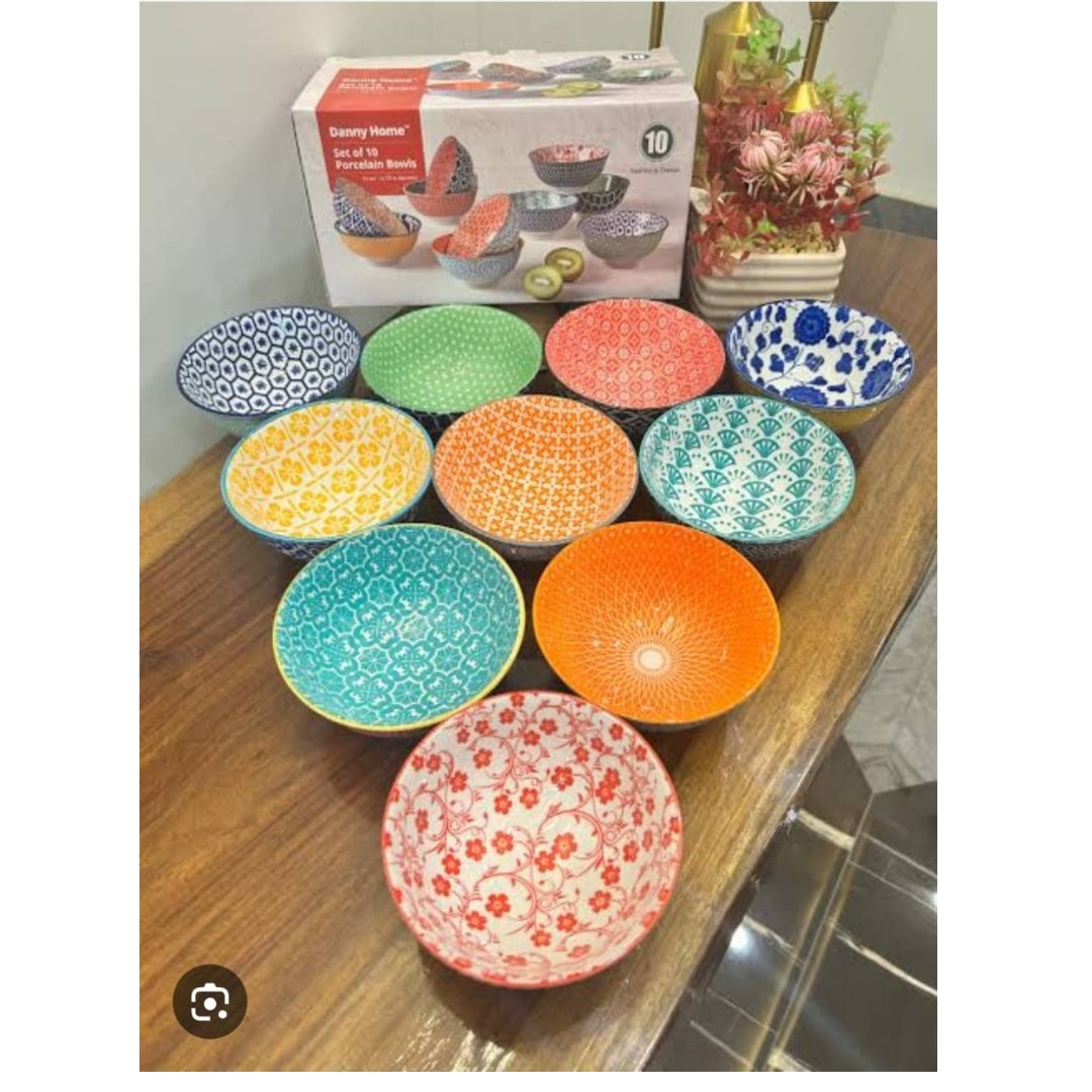 Danny Home 10pc Porcelain Bowl Set