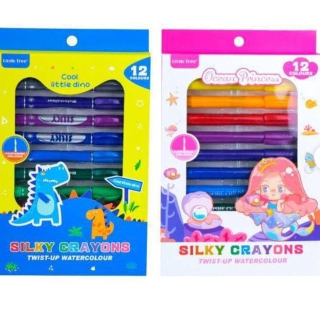 12pc Silky Crayons