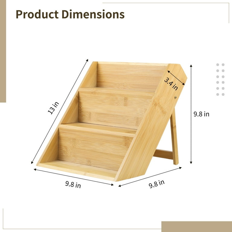 3 Tier Bamboo Spice Rack