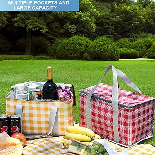 Insulated Reusable Picnic Bag 33x18cm