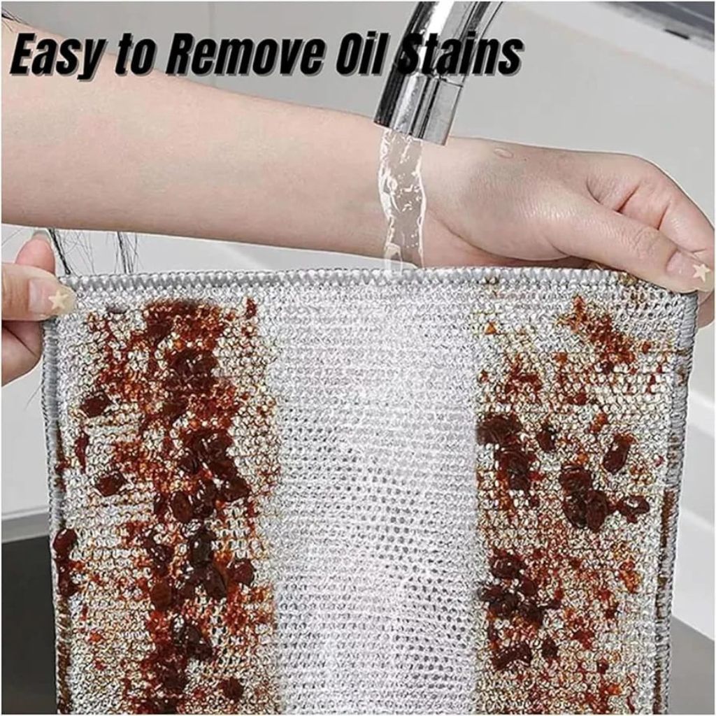 12pc Silver Wire Dishcloth