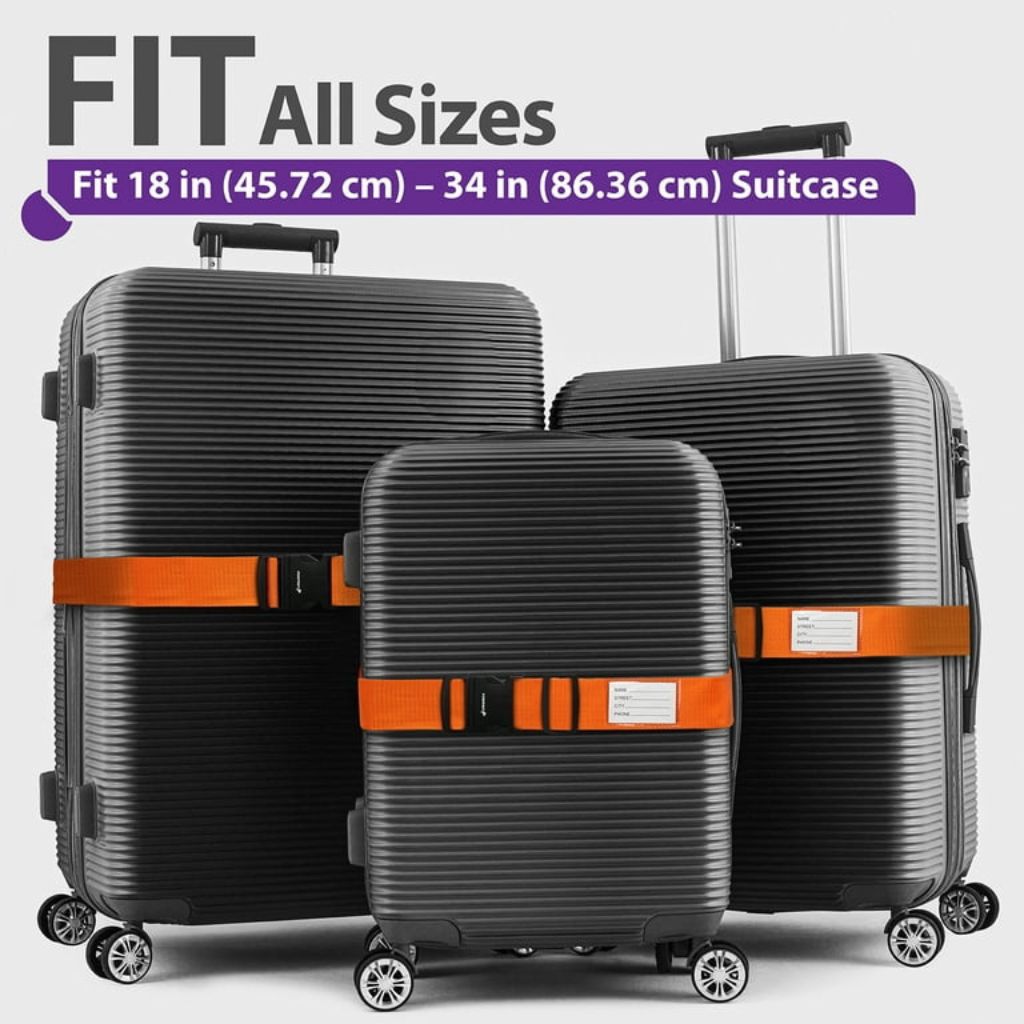 Danny Go 2pc Luggage Straps 190cm