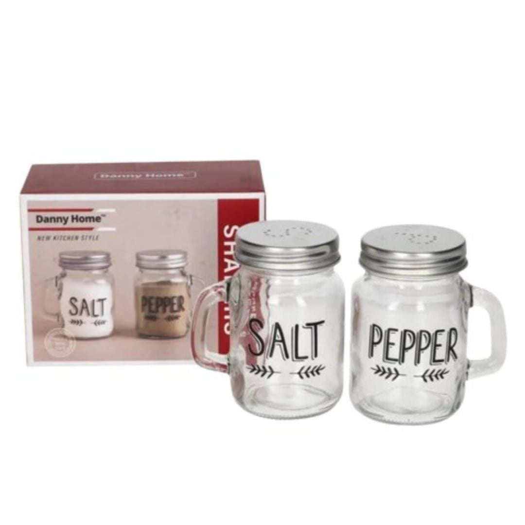 Danny Home 2pc Glass Salt And Pepper Shaker 120mlx2