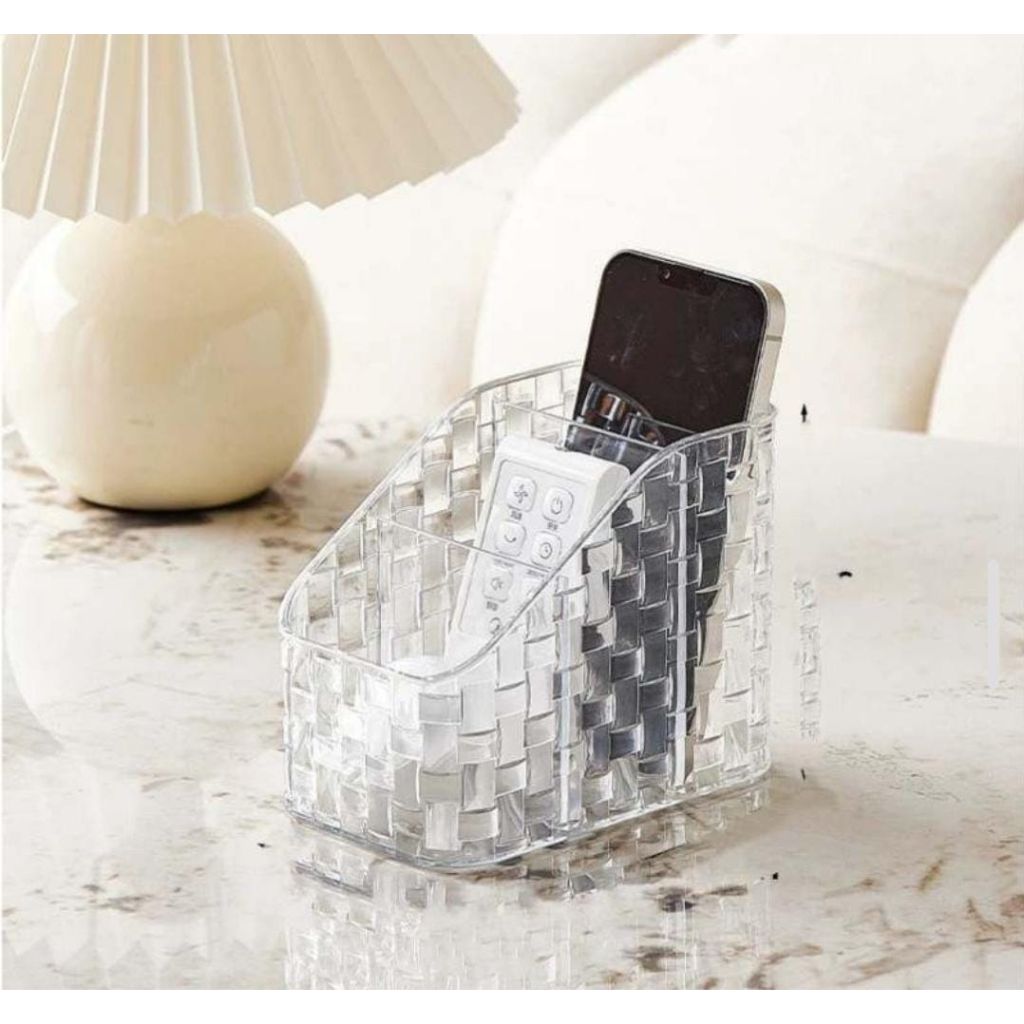 Acrylic Wooven Look Make Up Organizers