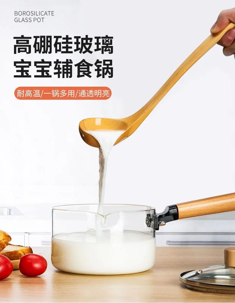 Glass Sauce Pan With Lid 1.8L