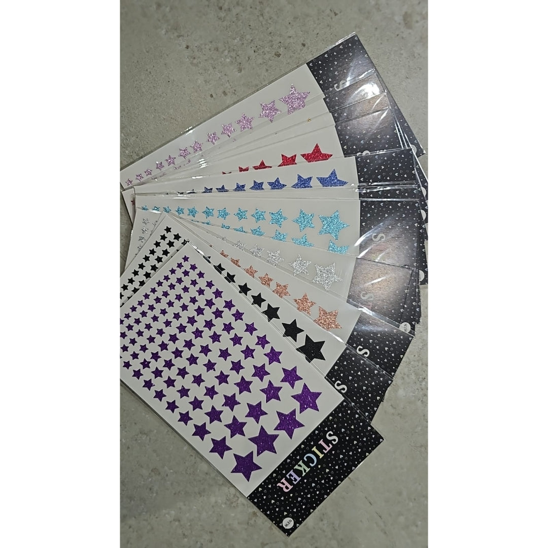 Glitter Star Stickers