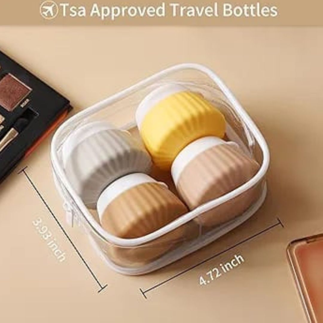 4pc Silicone Travel Jars 40ml