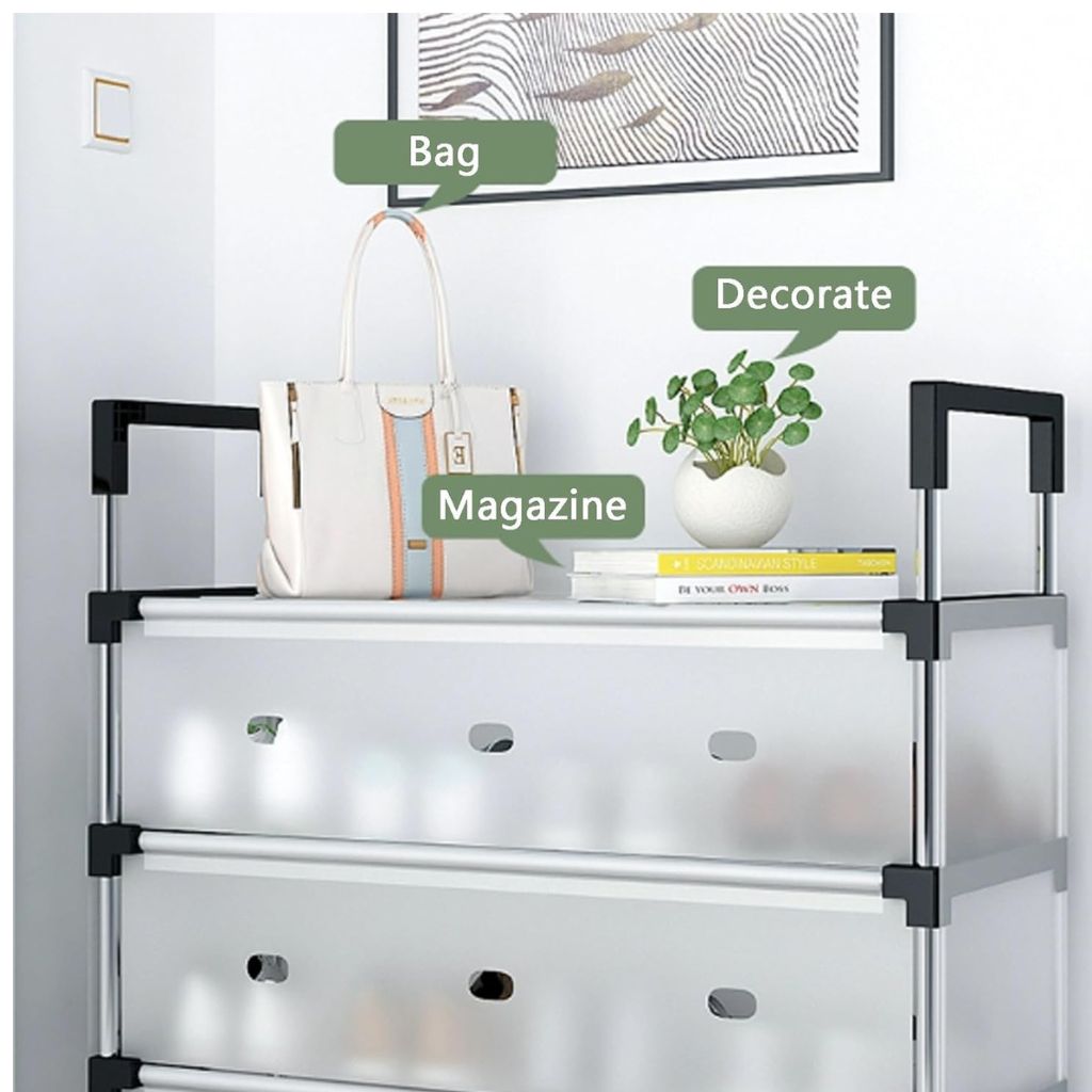 6 Layer Shoe Rack With Cover
