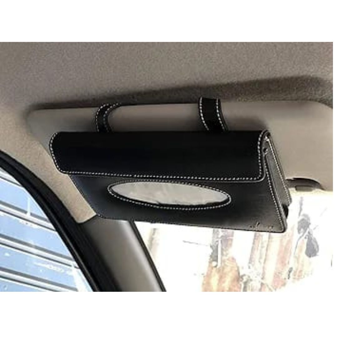 Leatherette Car Tissue Holder