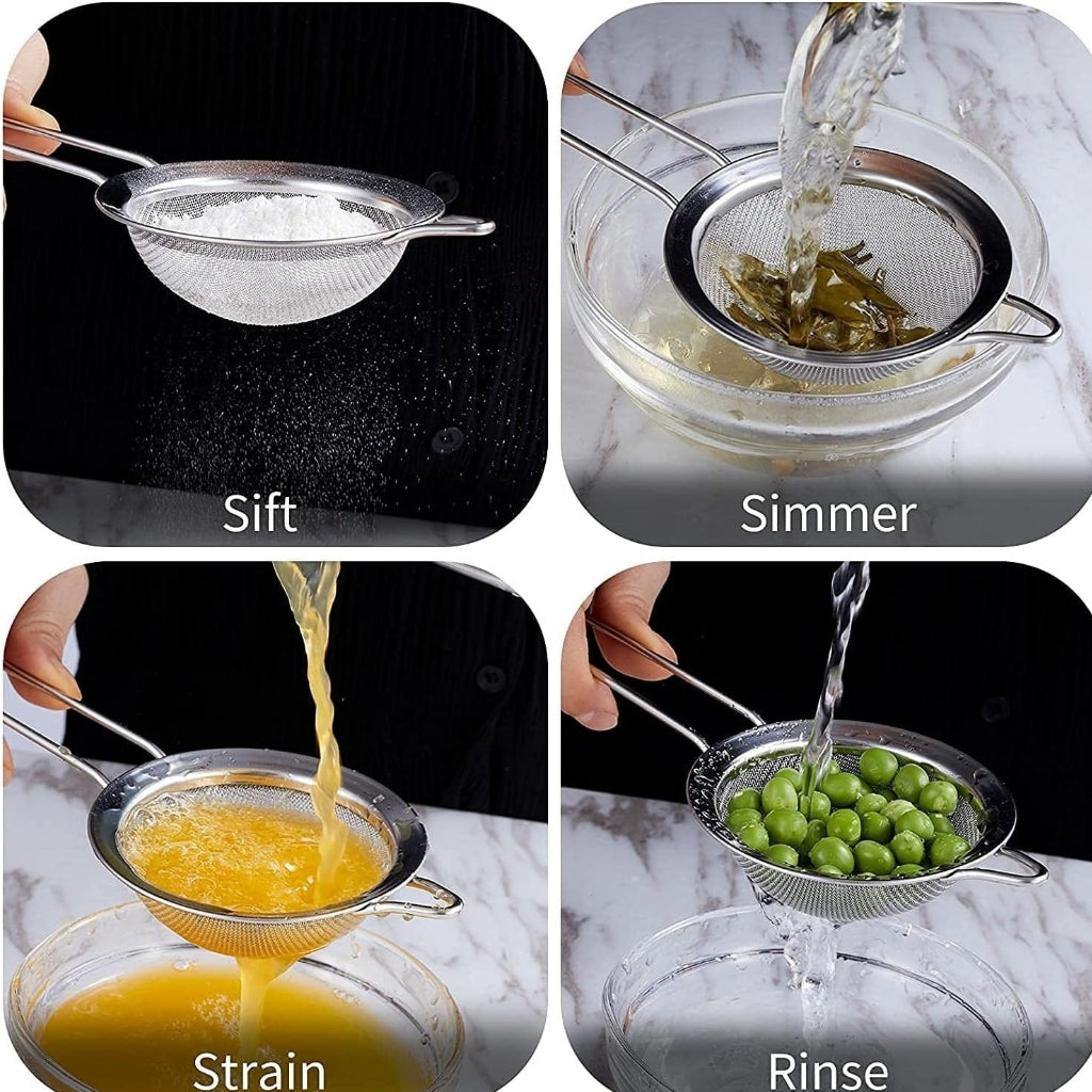 3pc Stainless Steel Sift Set