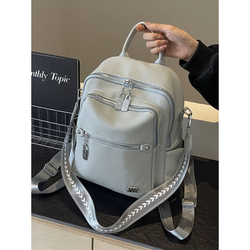 Women PU Leather Backpack