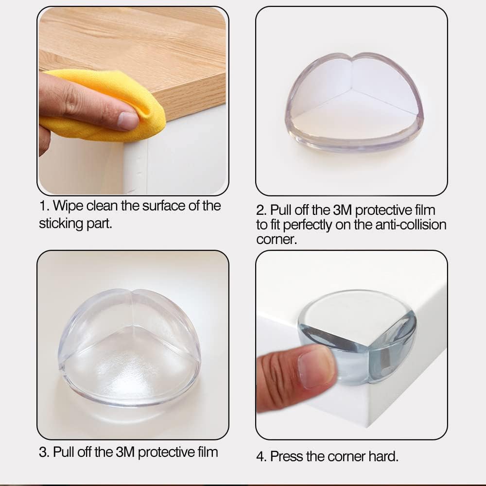 4pc Silicone Corner Guard