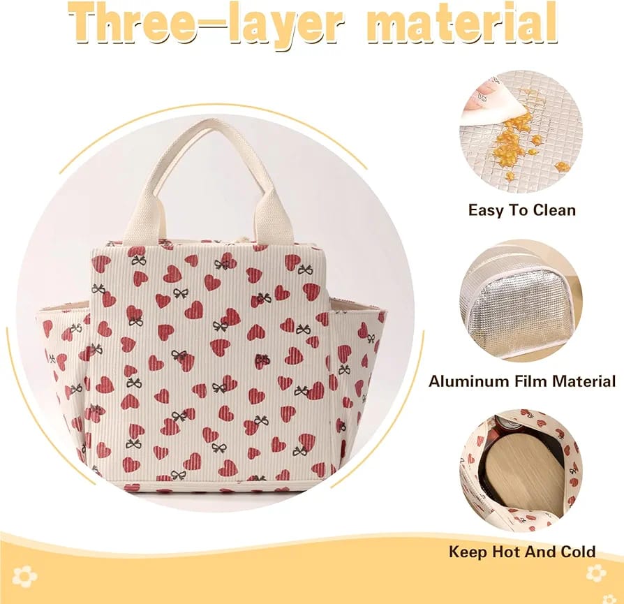 Corduroy Insulated Lunch Bag-Large