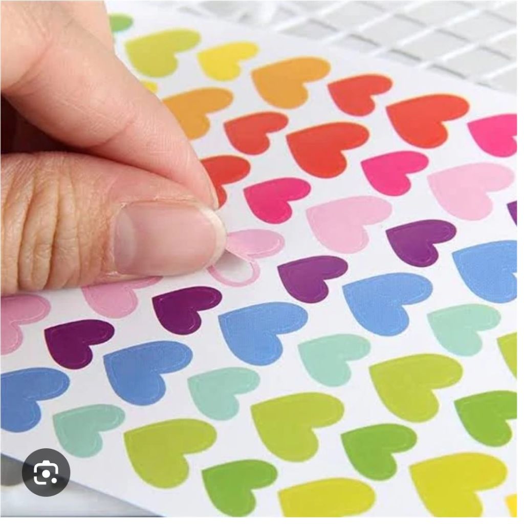 200pc Heart Stickers