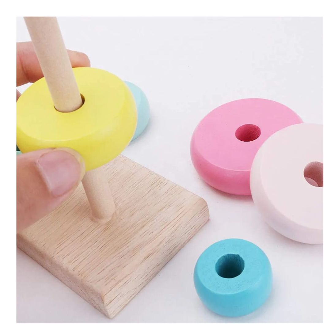 Rainbow Wooden Stacking Ring
