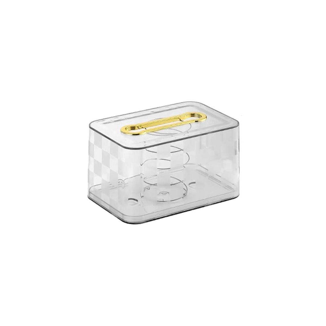 Acrylic Tissue Box With Spring 18x10cm